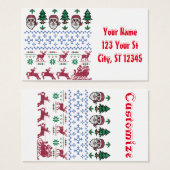 Ugly kerstkeuken Thunder_Cove Visitekaartje (Voorkant /achterkant)