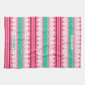 Ugly kerstkeukenpatroon theedoek (Horizontaal)