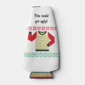 Ugly Kerstkeuker Partij Persoonlijk Flesjeskoeler (Voorkant)