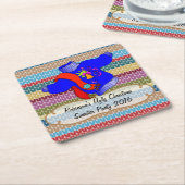 Ugly Kerstkeuker Partij Persoonlijk Kartonnen Onderzetters (Schuin)