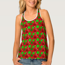 Ugly Kerstmis Cheeky Star Tanktop