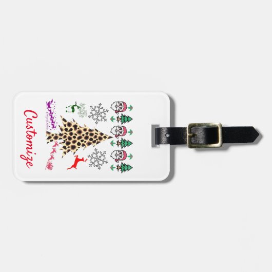 Ugly Kerstmis Random Mishmash Thunder_Cove Bagagelabel (Voorkant horizontaal)