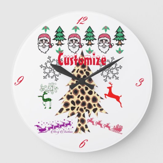 Ugly Kerstmis Random Mishmash Thunder_Cove Grote Klok (Voorkant)