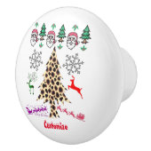 Ugly Kerstmis Random Mishmash Thunder_Cove Keramische Knop (Rechts)