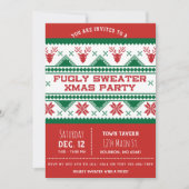 Ugly Kerstparty Uitnodiging (Voorkant)