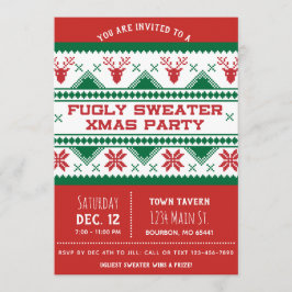 Ugly Kerstparty Uitnodiging