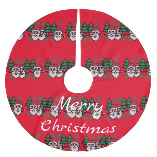 Ugly kerststijl kerstman en bomen Thunder_Cove Kerstboom Rok (Voorkant)