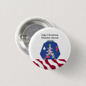 Ugly KerstSweater Award Ronde Button 3,2 Cm (Voorkant /achterkant)