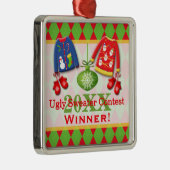 Ugly KerstSweater Contest Winner Ornament (Rechts)