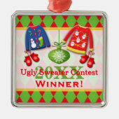 Ugly KerstSweater Contest Winner Ornament (Voorkant)