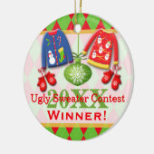 Ugly KerstSweater Contest Winner Ornament (Links)