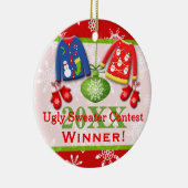 Ugly KerstSweater Contest Winner Ornament 4 (Rechts)