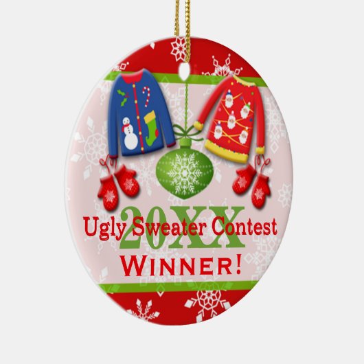 Ugly KerstSweater Contest Winner Ornament 4 (Rechts)