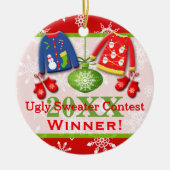 Ugly KerstSweater Contest Winner Ornament 4 (Voorkant)