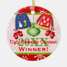Ugly KerstSweater Contest Winner Ornament 4