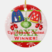 Ugly KerstSweater Contest Winner Ornament 4 (Achterkant)