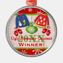 Ugly KerstSweater Contest Winner Ornament 5