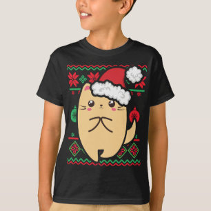 Ugly KerstSweater Cute Kawaii Anime Chibi Shy T-shirt