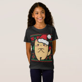 Ugly KerstSweater Cute Kawaii Anime Chibi Shy T-shirt (Voorkant volledig)
