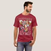 Ugly KerstSweater Dilly Dilly T-shirt (Voorkant volledig)