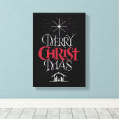 Ugly KerstSweater - Granny Knit - Christelijk Canvas Afdruk (Insitu (Houten vloer))