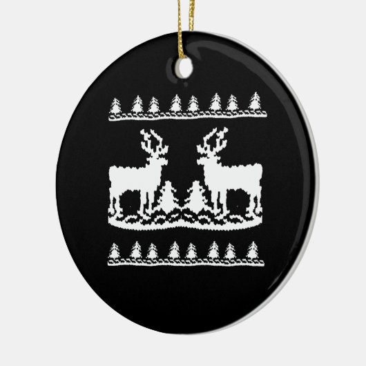 Ugly KerstSweater - Keramisch Ornament (Links)