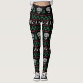 Ugly KerstSweater Labrador Retriever Edition Leggings (Voorkant)
