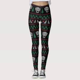 Ugly KerstSweater Labrador Retriever Edition Leggings