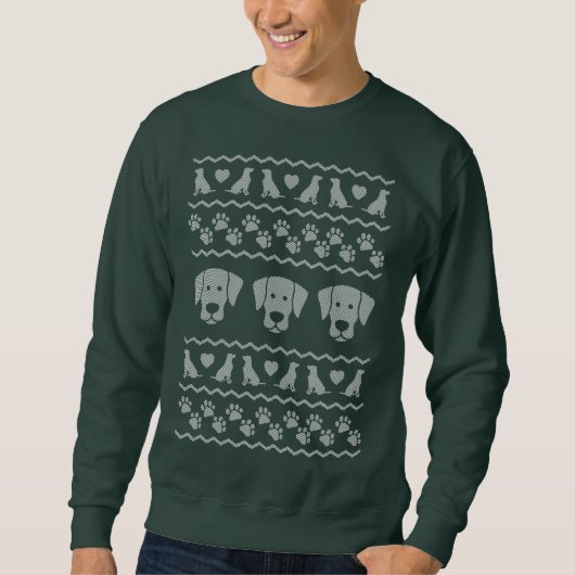 Ugly KerstSweater Labrador Retriever Edition Trui (Voorkant)