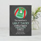 Ugly KerstSweater Party Kaart (Staand voorkant)