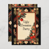 Ugly KerstSweater Party Kaart (Voorkant / Achterkant)