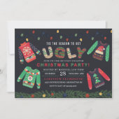 Ugly KerstSweater Party Kaart (Voorkant)