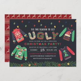Ugly KerstSweater Party Kaart
