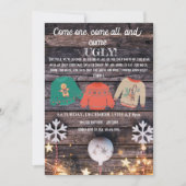 Ugly KerstSweater Party Kaart (Voorkant)