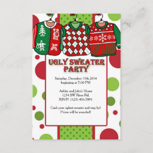 Ugly KerstSweater Party Kaart
