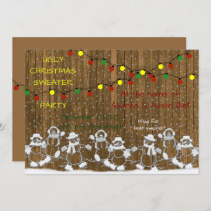 Ugly KerstSweater Party Kaart