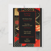 Ugly KerstSweater Party Kaart (Achterkant)