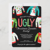 Ugly KerstSweater Party Kaart (Voorkant)
