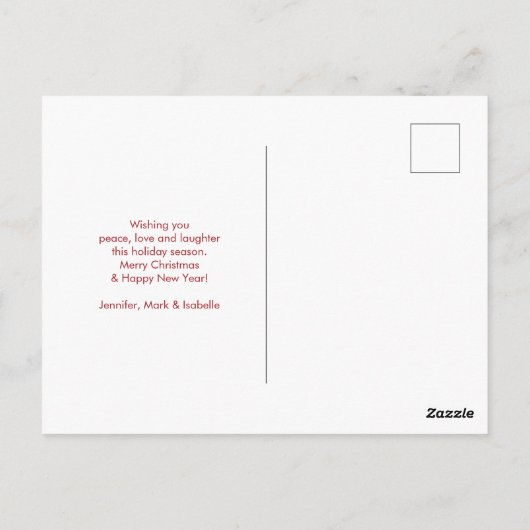 Ugly KerstSweater Pattern Holiday Briefkaart (Achterkant)