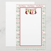 Ugly KerstSweater Pattern Holiday Briefpapier (Voorkant / Achterkant)