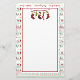 Ugly KerstSweater Pattern Holiday Briefpapier
