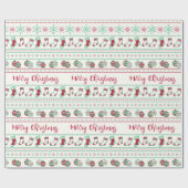 Ugly KerstSweater Pattern Holiday Cadeaupapier (Vlak)