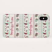 Ugly KerstSweater Pattern Holiday Case-Mate iPhone Case (Achterkant (horizontaal))