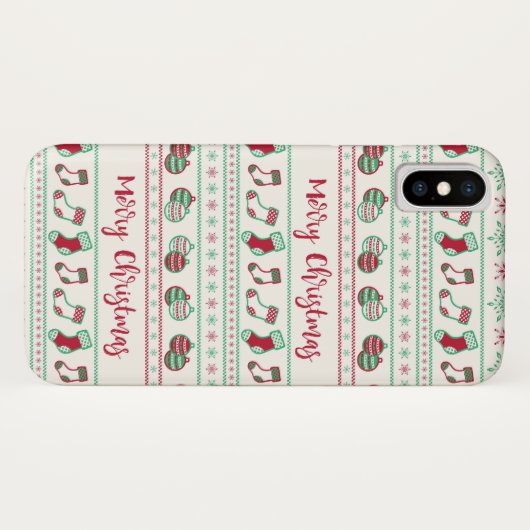 Ugly KerstSweater Pattern Holiday Case-Mate iPhone Case (Achterkant (horizontaal))