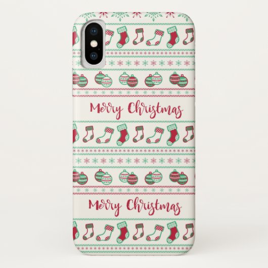 Ugly KerstSweater Pattern Holiday Case-Mate iPhone Case (Achterkant)