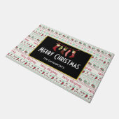Ugly KerstSweater Pattern Holiday Deurmat (Schuin)