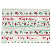 Ugly KerstSweater Pattern Holiday Groot Cadeauzakje (Voorkant)