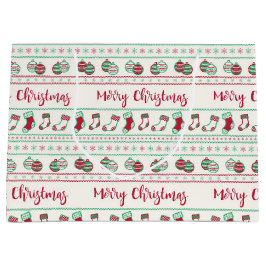 Ugly KerstSweater Pattern Holiday Groot Cadeauzakje