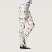 Ugly KerstSweater Pattern Holiday Leggings (Rechts)
