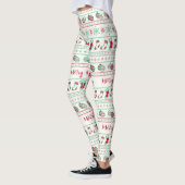Ugly KerstSweater Pattern Holiday Leggings (Links)